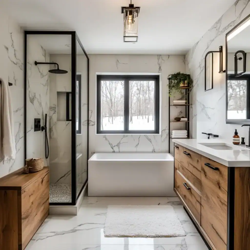 32 Small Master Bathroom Ideas To Maximize Space 78