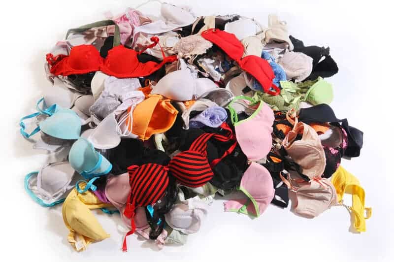 The Pile Of Colourful Bra.