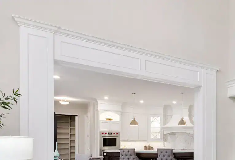Crown Molding Installation In The Hallway Oakville