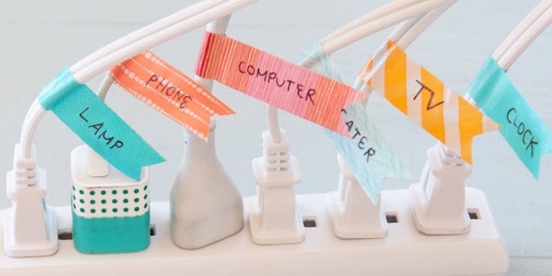 Get Organized Washi Tape Cords 1 1