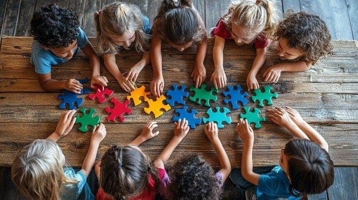 Giant Jigsaw Puzzle Race