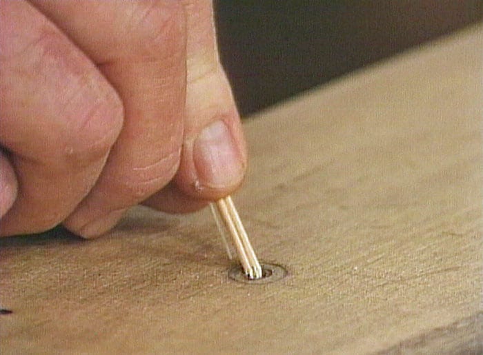Secure Loose Screws With Toothpicks