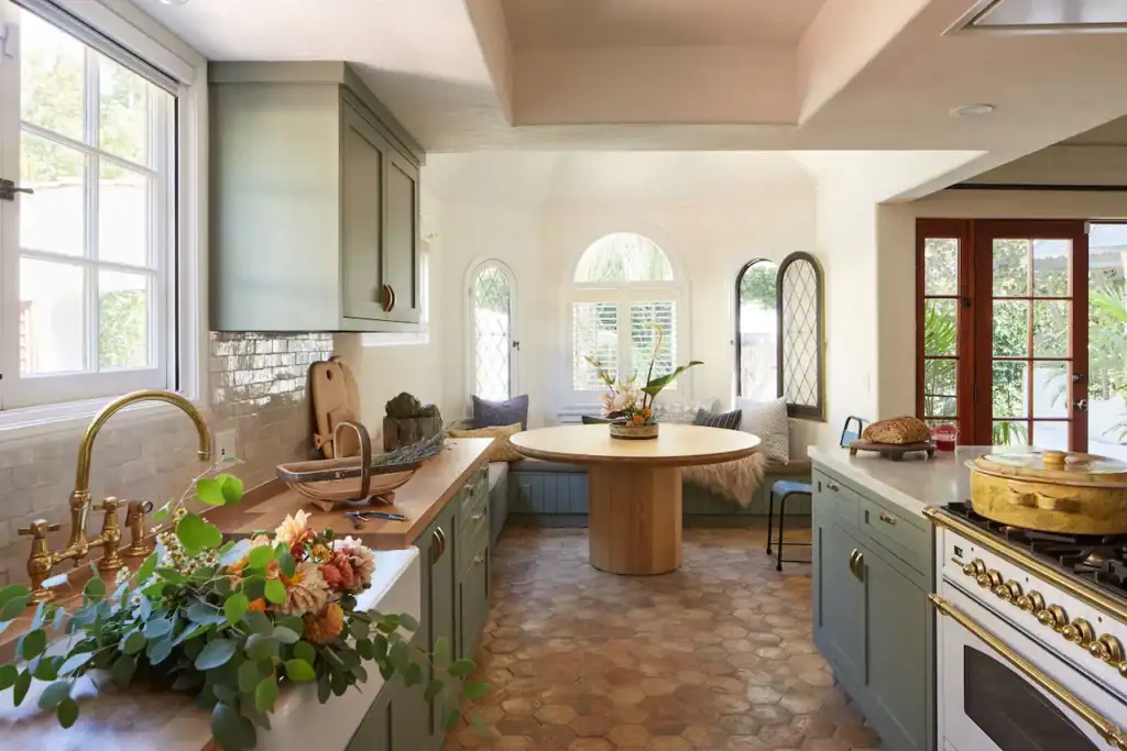 Terra Cotta Kitchen Floor Tiles In Los Angeles Spanish Colonial Revival Home 2048x2048