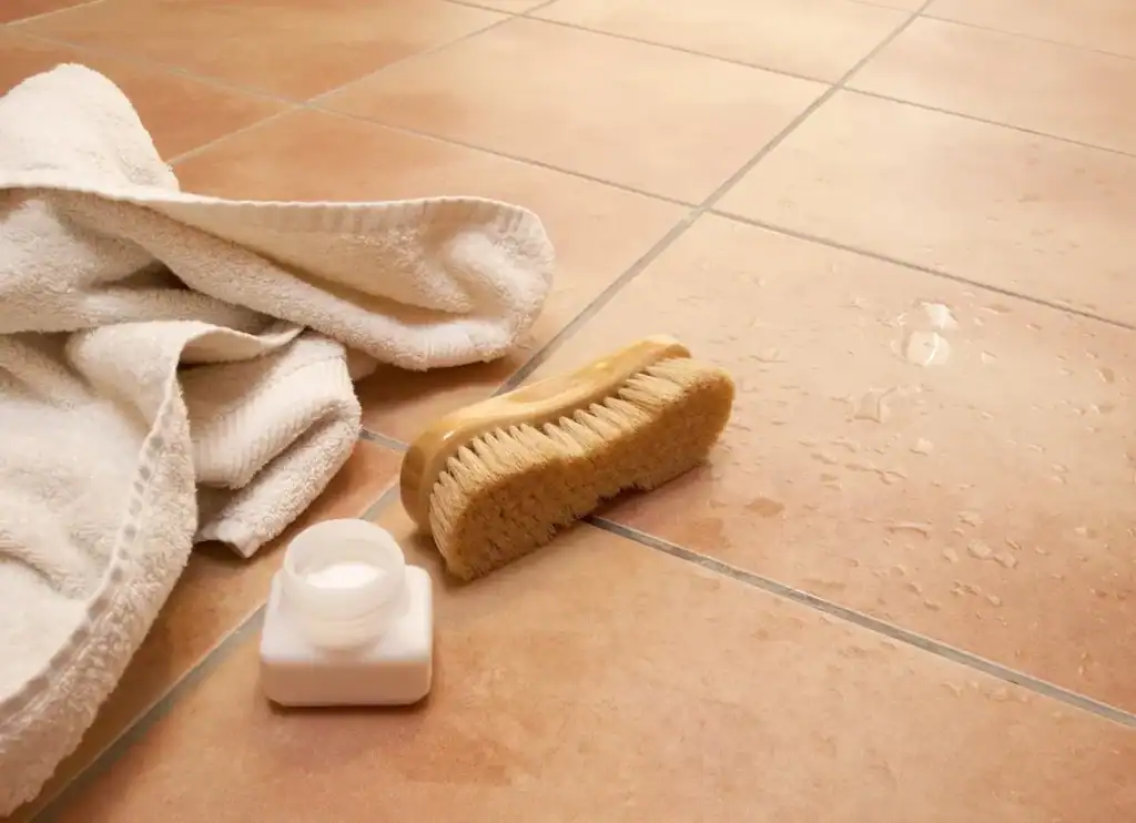 Wet Towel On Floor