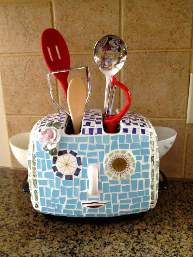 Broken Toaster Utensil Holder