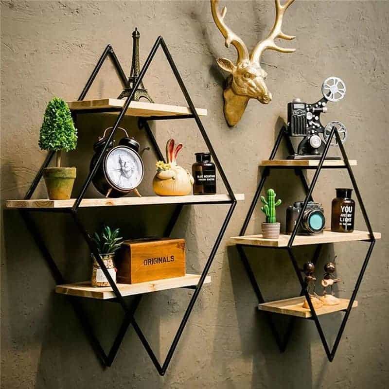Display Vintage Items On Floating Shelves