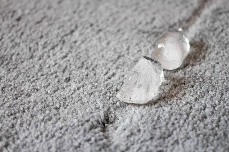 Ice Cubes To Lift Carpet Dents
