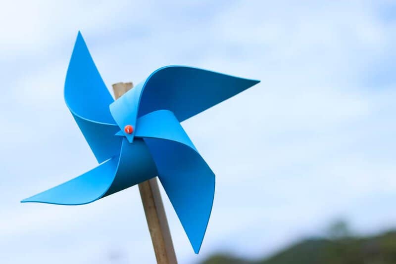 Wind Powered Pinwhee