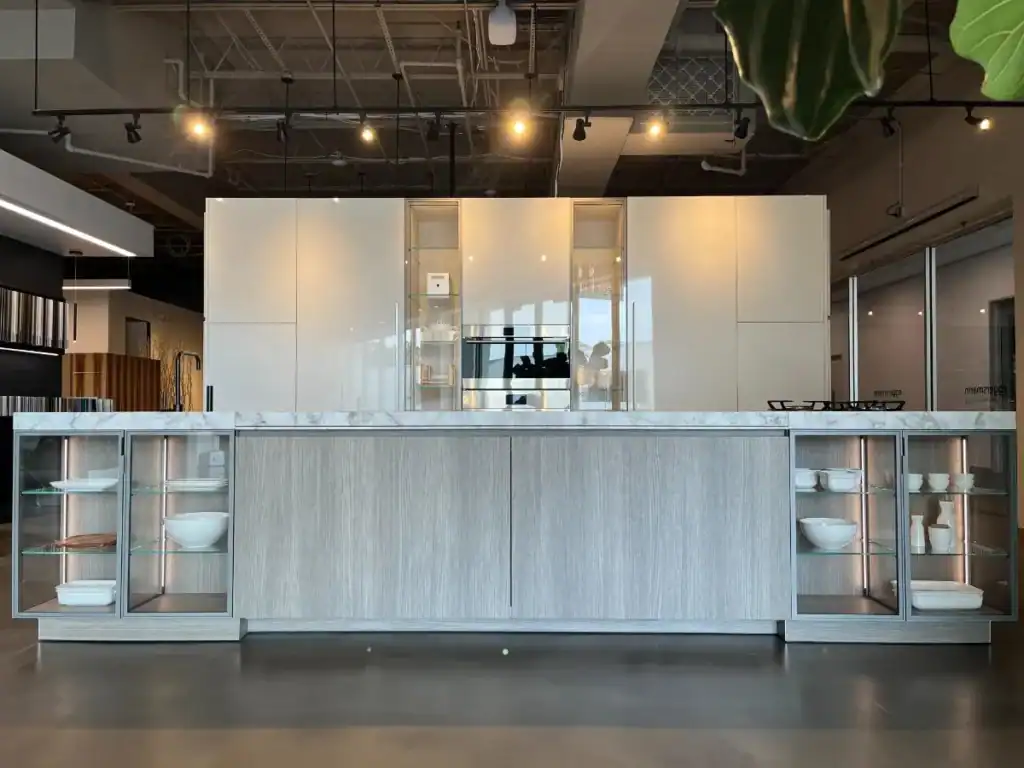 Glass Front Display Island