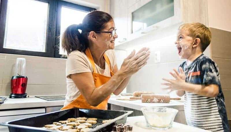 Helping Bake Cookies