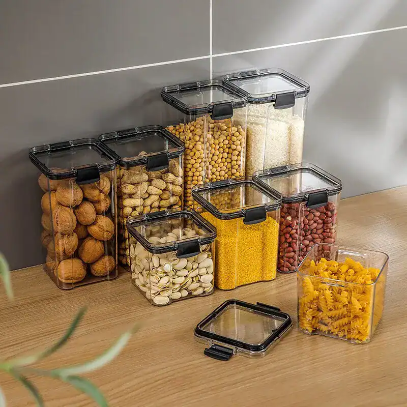 Pantry Organization With Clear Containers