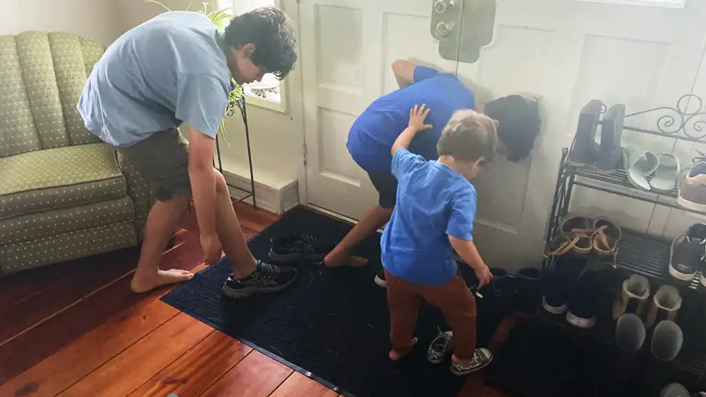 Take Your Shoes Off At The Door!