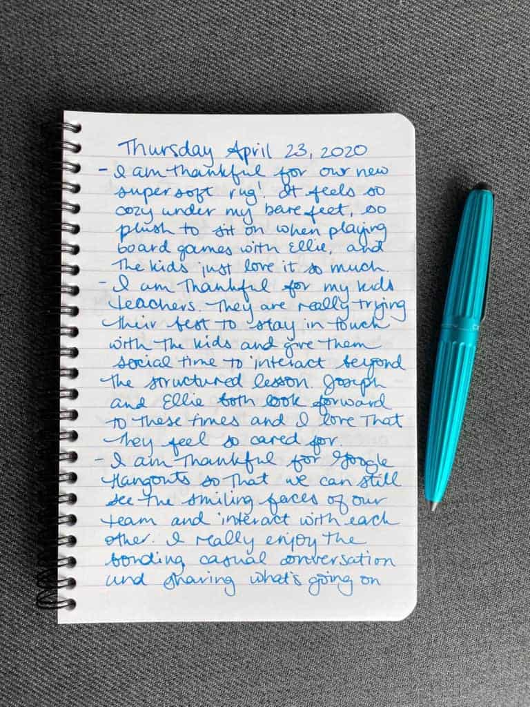 The “gratitude Journal” Rule