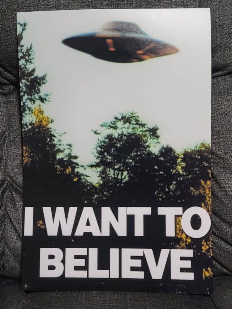 The “i Want To Believe” X Files Poster
