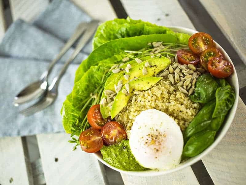 Boulder, Colorado - Quinoa Breakfast Bowl With Avocado And Hemp Seeds