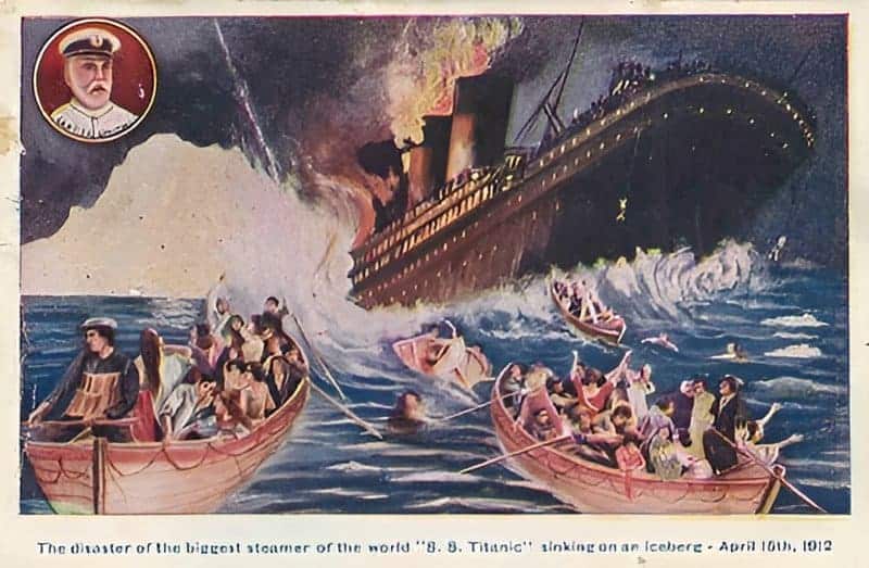 The Sinking Of The Titanic Postcard (1912)