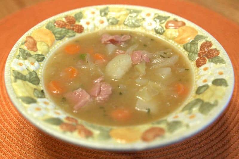 Ham and cabbage soup