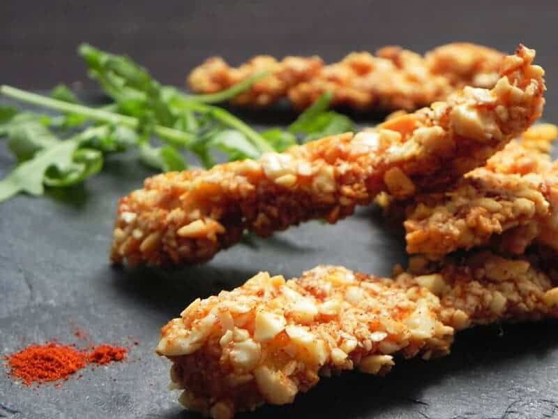 Almond crusted paprika chicken