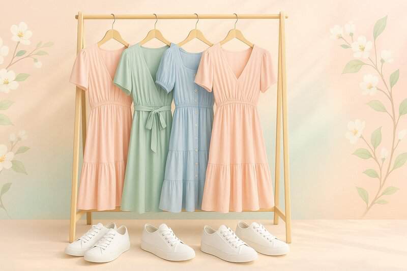 27 Waist-Slimming Spring Dresses That Pair Perfectly With Sneakers