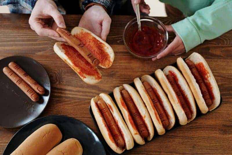2. Ketchup on Hot Dogs