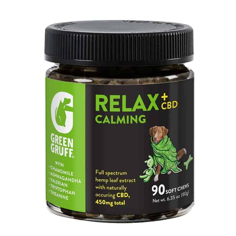15. Green Gruff Relax Calming Chews
