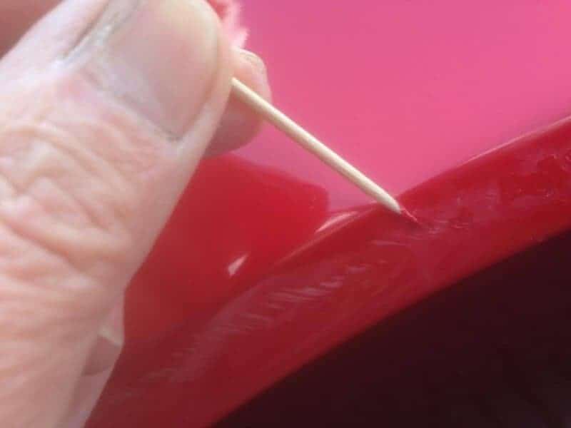 Toothpick To Touch Up Paint