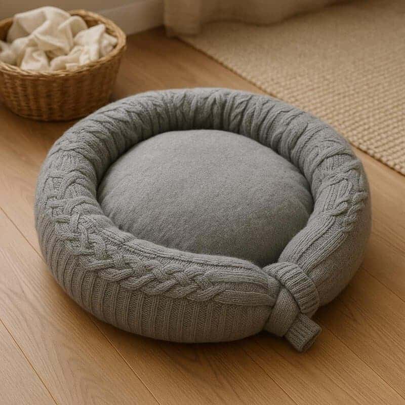 14. Crafting a Pet Bed from Old Sweaters