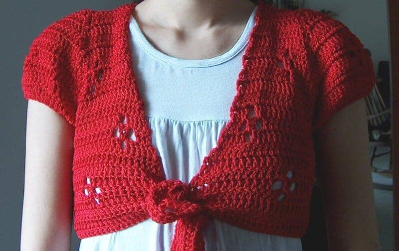 Cherry red shrug3