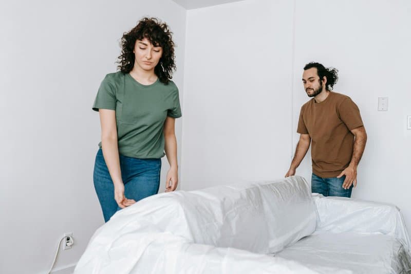 28. Plastic Couch Covers