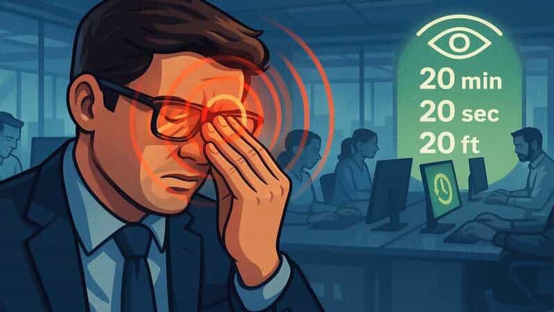 Why 90% of Office Workers Are Slowly Going Blind (The 20-20-20 Solution)