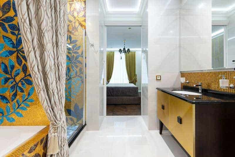 17. Glass-Walled Showers in Bedrooms