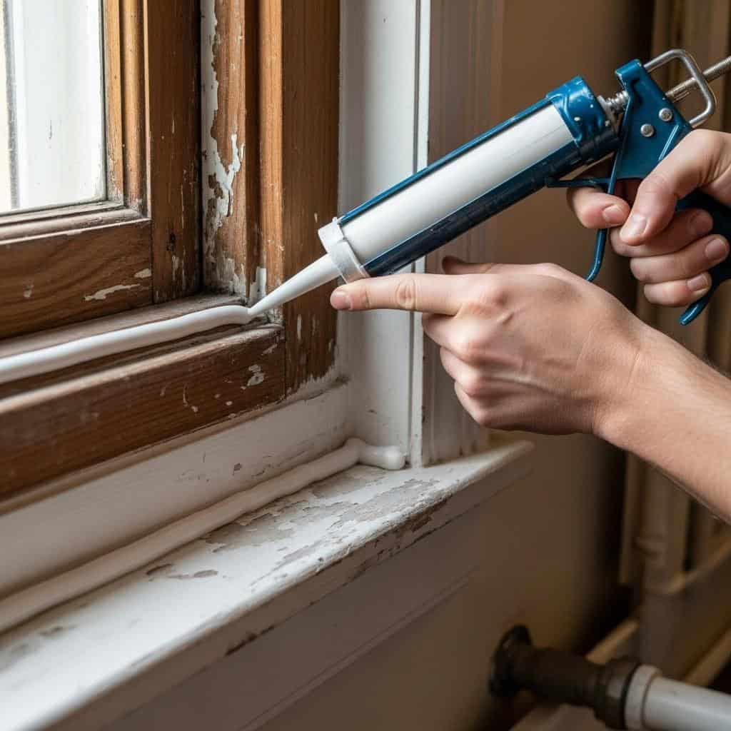 6. Caulk Gaps and Cracks