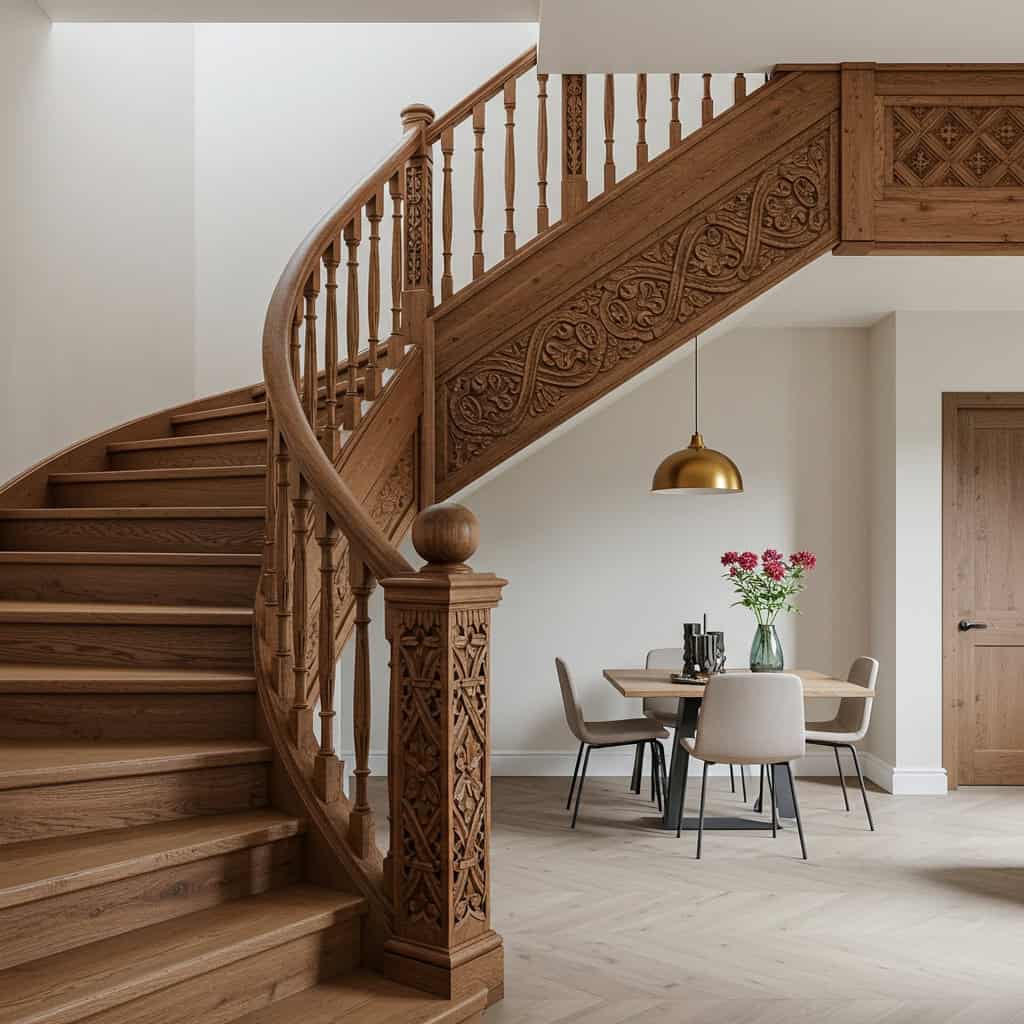 10. Jacobean Carved Wood Details