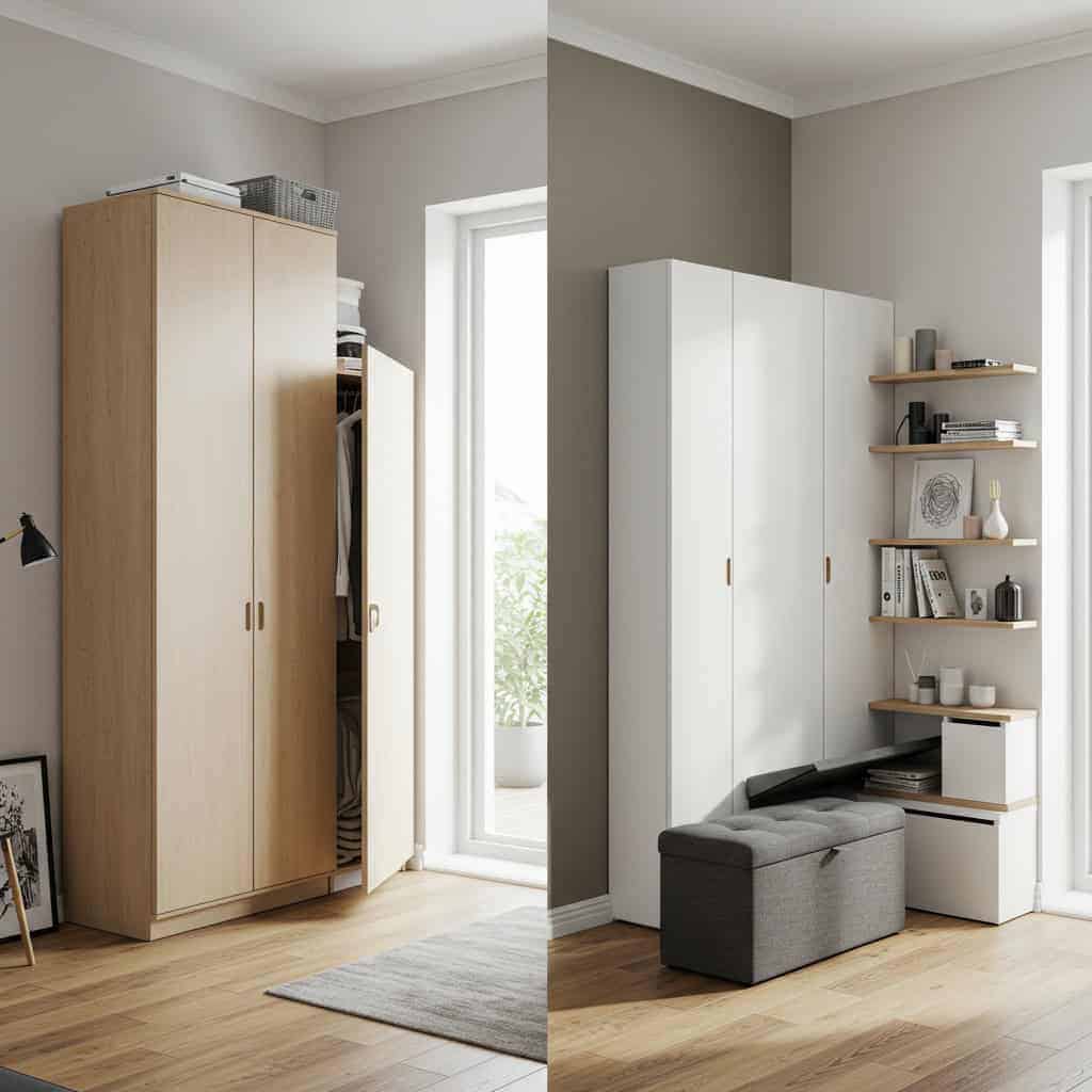 3. Using Bulky Storage Furniture
