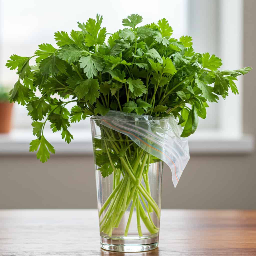 1. Store Herbs Like Flowers