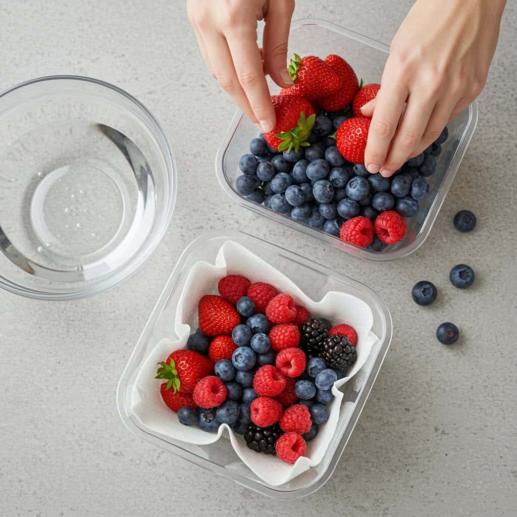 2. Keep Berries Dry and Unwashed