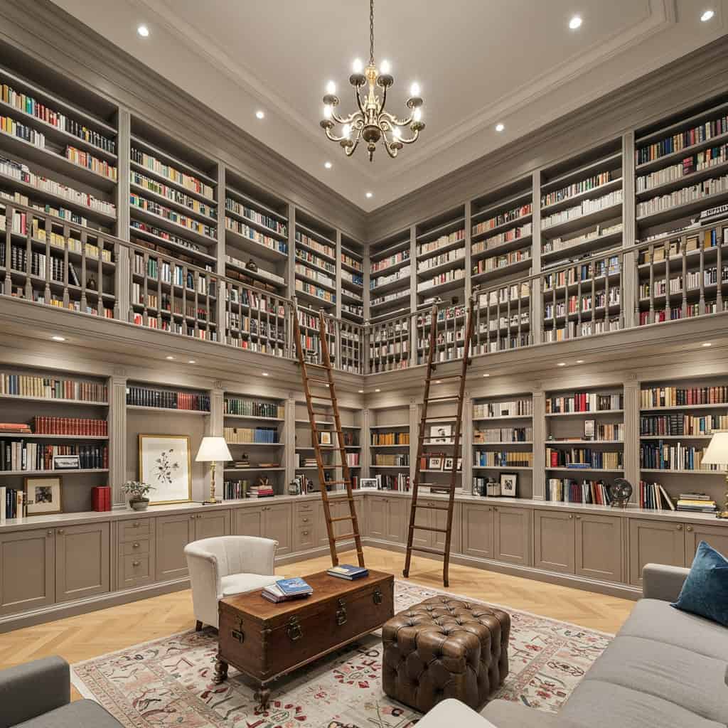 5. Grand Double-Height Library