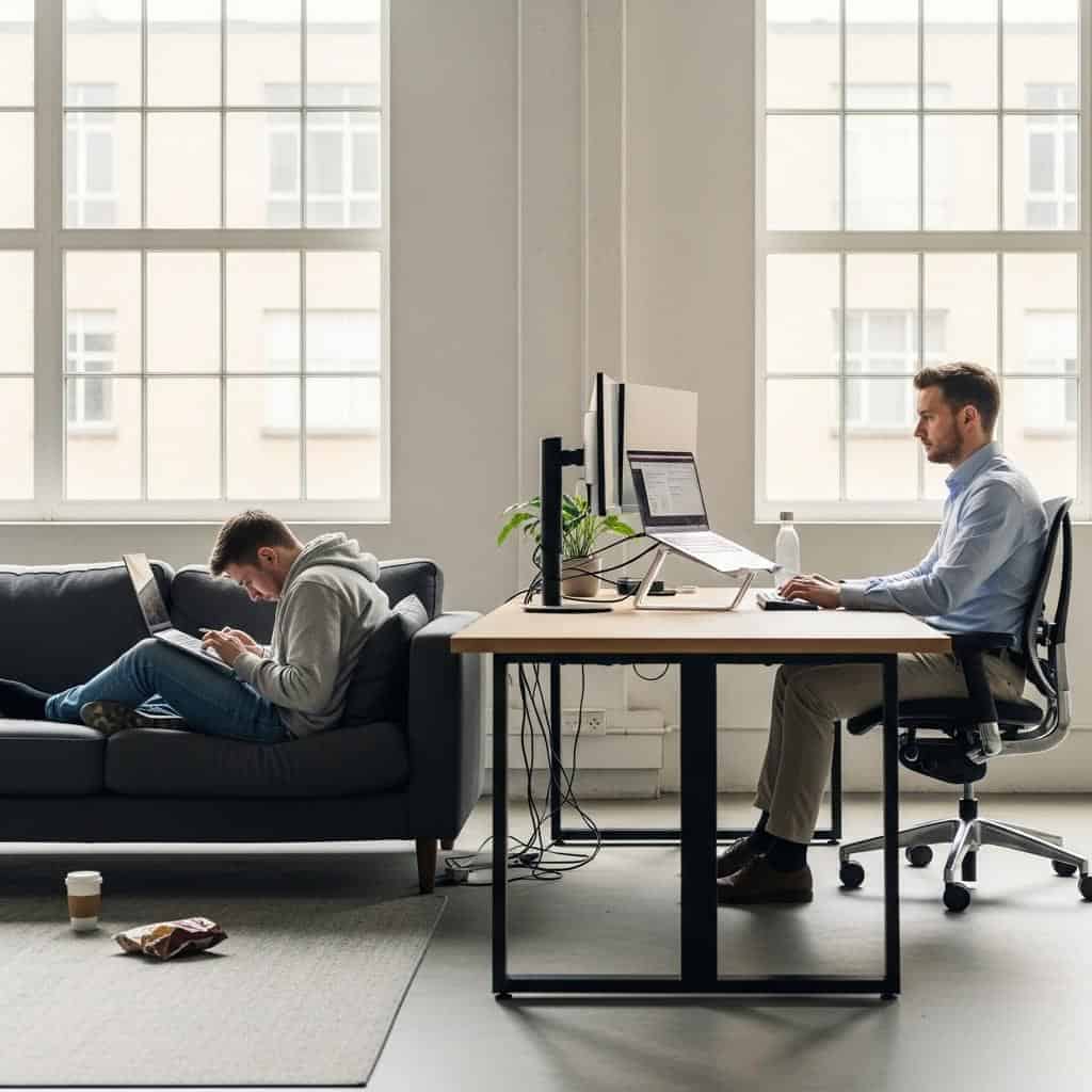 8. Working from the Couch or Bed