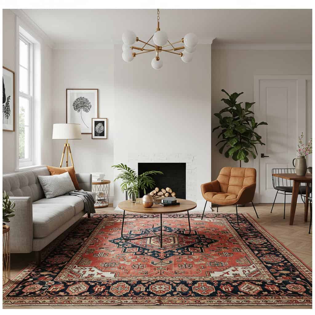 11. Carpets and Rugs Must Match the Room