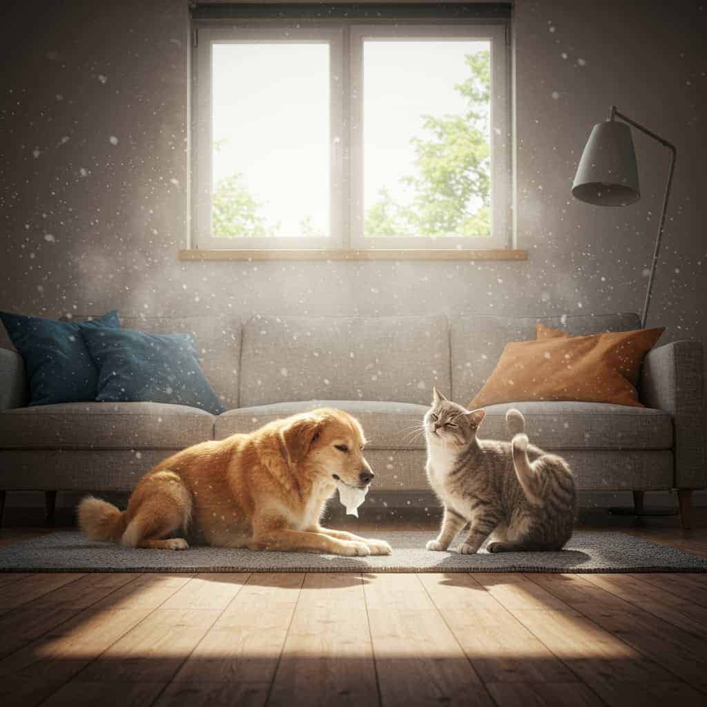 11. Pets Showing Signs of Discomfort