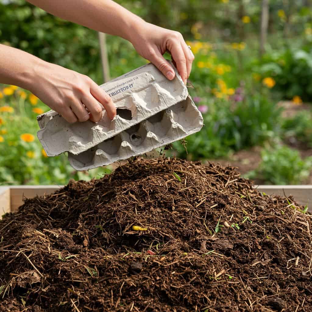 4. Cardboard Egg Cartons