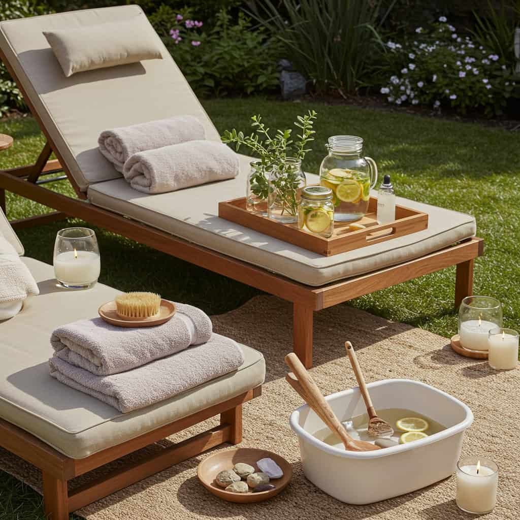 4. Host a Backyard Spa Day