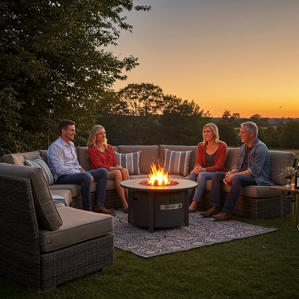 11. Build a Cozy Fire Pit Hangout
