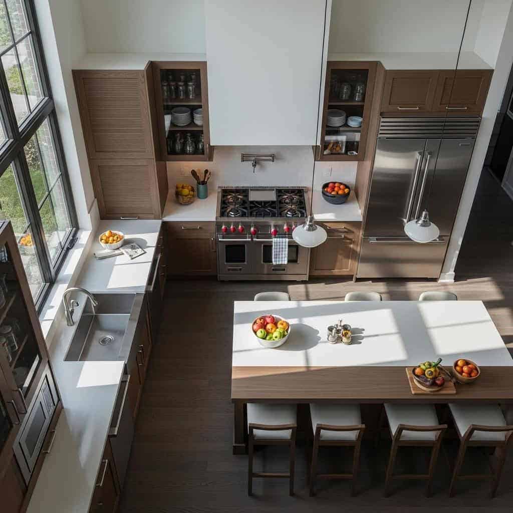 1. Ignoring the Kitchen Work Triangle