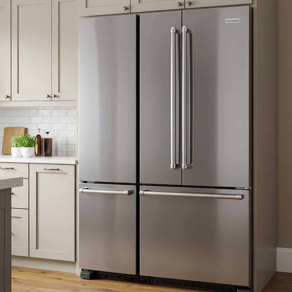 1. Behind the Refrigerator