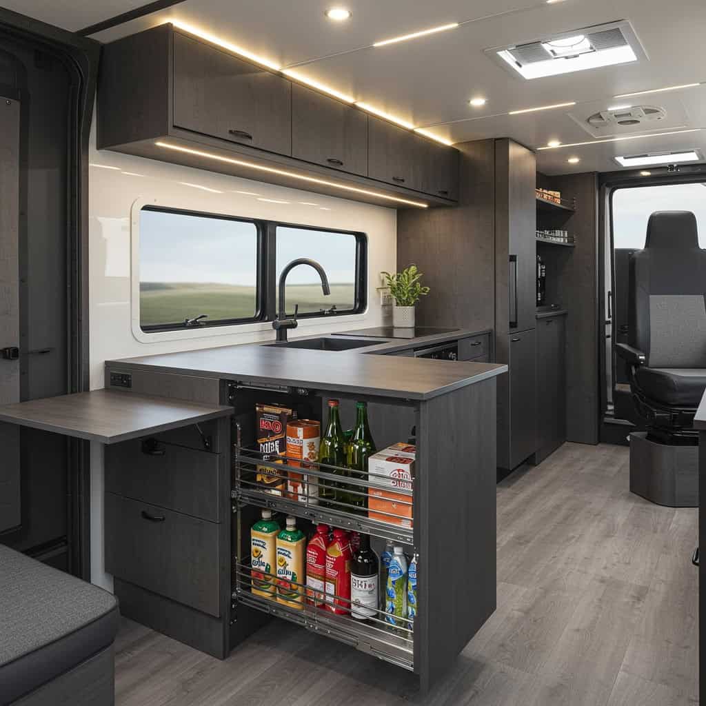 4. Compact, Efficient Kitchens with Smart Storage