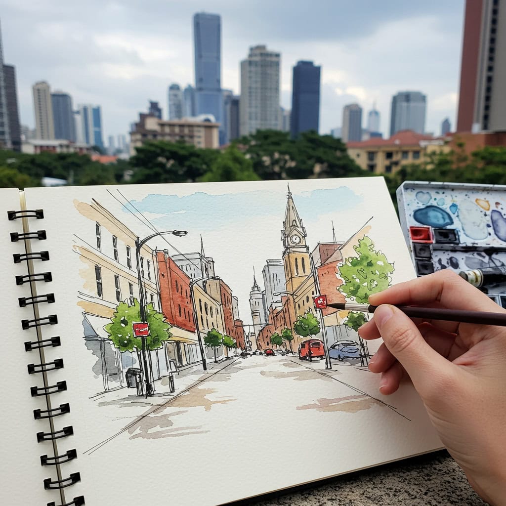6. Watercolor Sketching