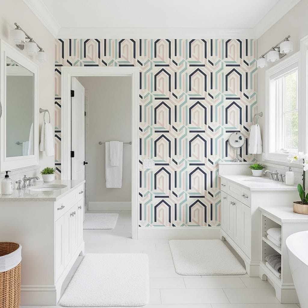 4. Install Peel-and-Stick Wallpaper