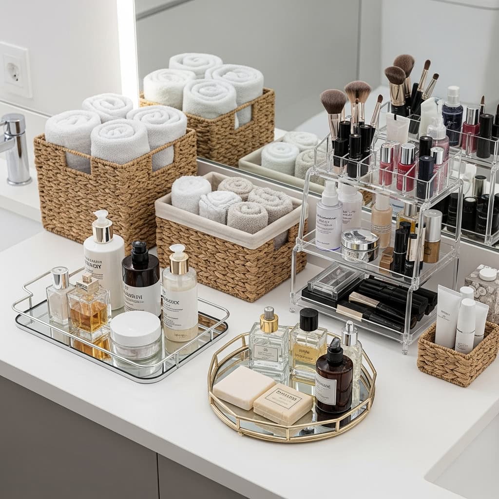 11. Utilize Decorative Storage Solutions