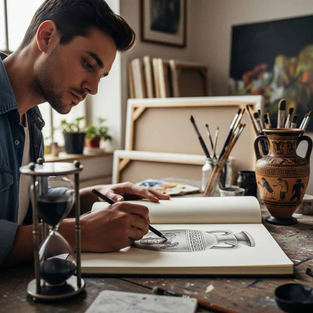 1. Blind Contour Drawing